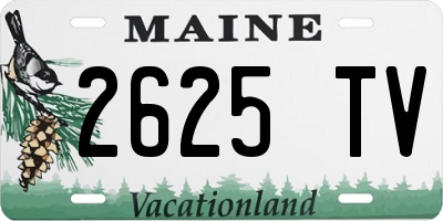 ME license plate 2625TV