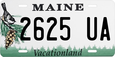 ME license plate 2625UA