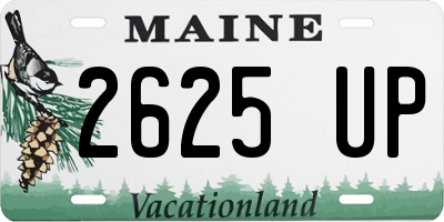 ME license plate 2625UP