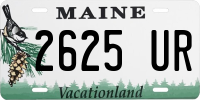 ME license plate 2625UR