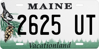ME license plate 2625UT