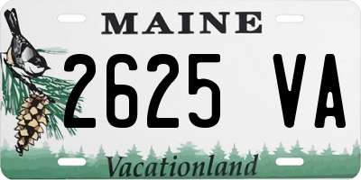 ME license plate 2625VA