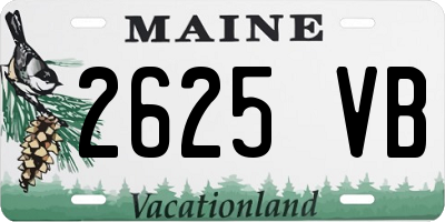 ME license plate 2625VB