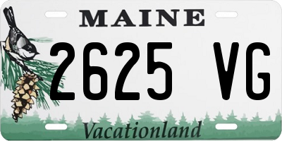 ME license plate 2625VG