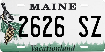 ME license plate 2626SZ
