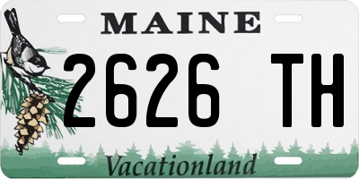 ME license plate 2626TH