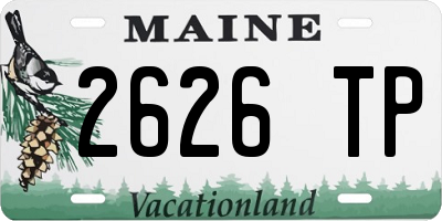 ME license plate 2626TP