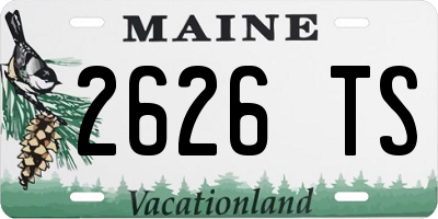 ME license plate 2626TS
