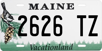 ME license plate 2626TZ