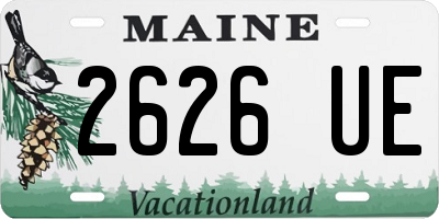 ME license plate 2626UE