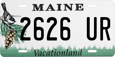 ME license plate 2626UR