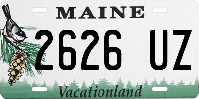 ME license plate 2626UZ