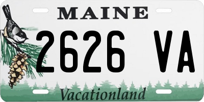 ME license plate 2626VA