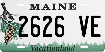 ME license plate 2626VE