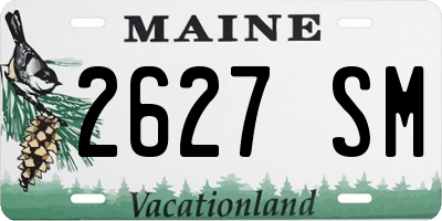 ME license plate 2627SM
