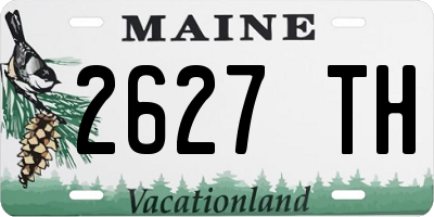 ME license plate 2627TH