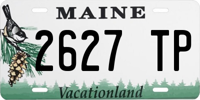 ME license plate 2627TP