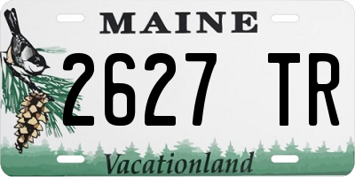ME license plate 2627TR