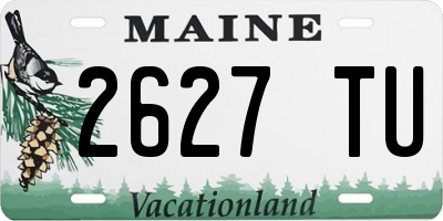 ME license plate 2627TU