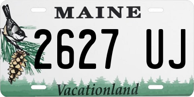 ME license plate 2627UJ