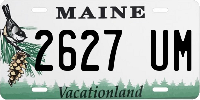 ME license plate 2627UM