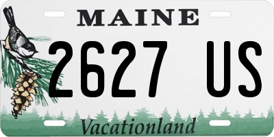 ME license plate 2627US