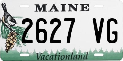 ME license plate 2627VG