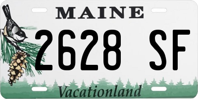 ME license plate 2628SF