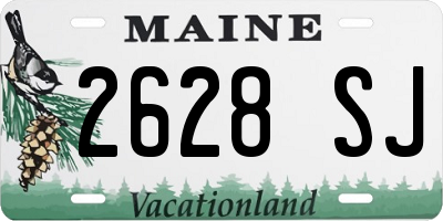 ME license plate 2628SJ