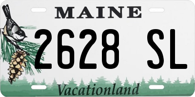 ME license plate 2628SL