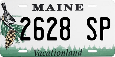ME license plate 2628SP
