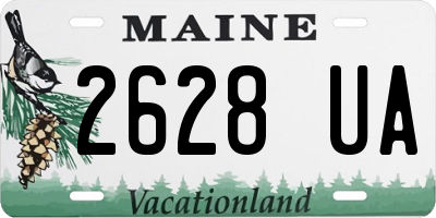 ME license plate 2628UA