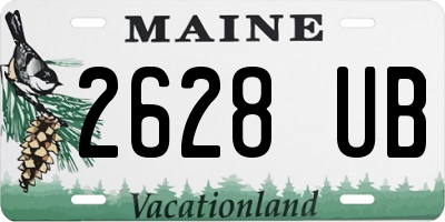 ME license plate 2628UB