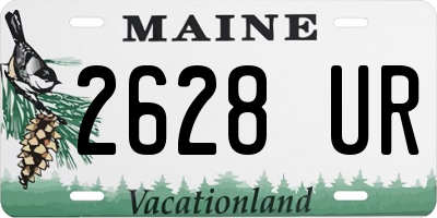 ME license plate 2628UR