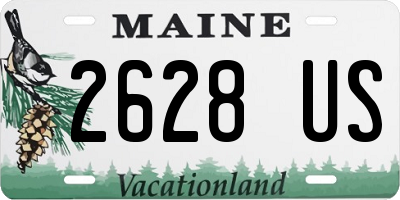 ME license plate 2628US