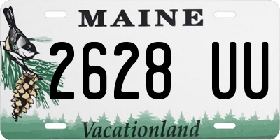 ME license plate 2628UU