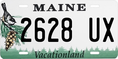 ME license plate 2628UX