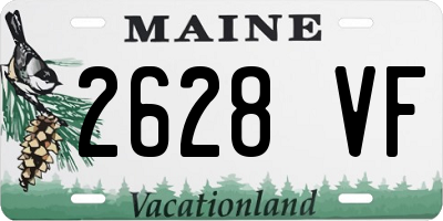 ME license plate 2628VF