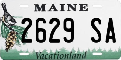 ME license plate 2629SA