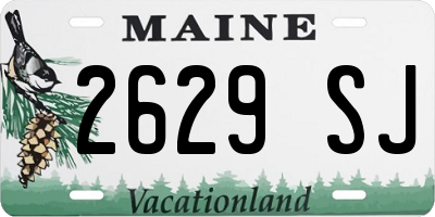 ME license plate 2629SJ