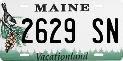 ME license plate 2629SN