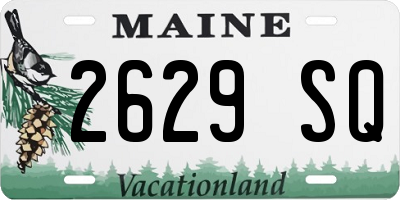 ME license plate 2629SQ