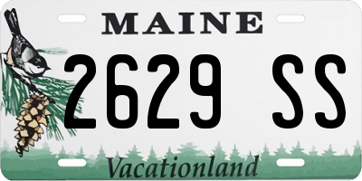 ME license plate 2629SS