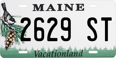 ME license plate 2629ST