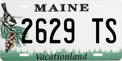 ME license plate 2629TS