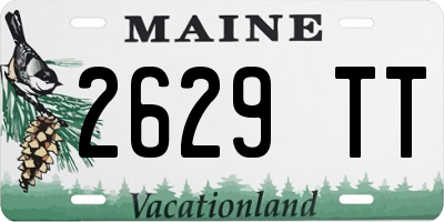 ME license plate 2629TT