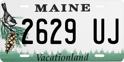 ME license plate 2629UJ