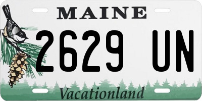 ME license plate 2629UN