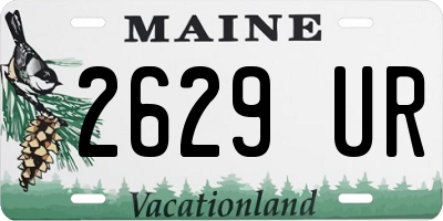 ME license plate 2629UR