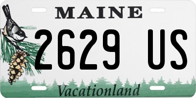 ME license plate 2629US